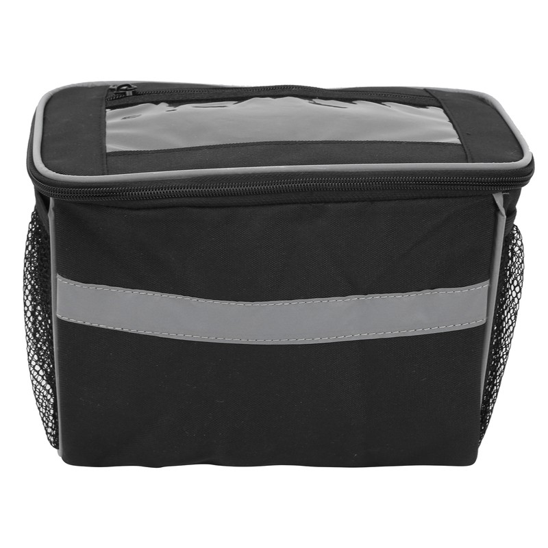 Mountain Bike Bicycle Handlebar Front Basket Bag with TPU Touchscreen