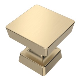 Amerdeco 10 Pack Brushed Gold Cabinet Knobs 1.2 Inch(30mm) Gold Kitchen Cabinet Knobs Dresser Knobs Drawer Knobs and Pulls for Bathroom Cabinets ZH0008