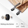 EaseLife 9 FT Bypass Double Sliding Barn Door Hardware Kit,Single