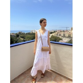 MIGURA Brown Daisy Cork Multi-Functional Bag Contemporary, brown, Contemporary