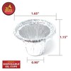 Ner Mitzvah Disposable Foil Menorah Drip Cups for Oil Menorahs