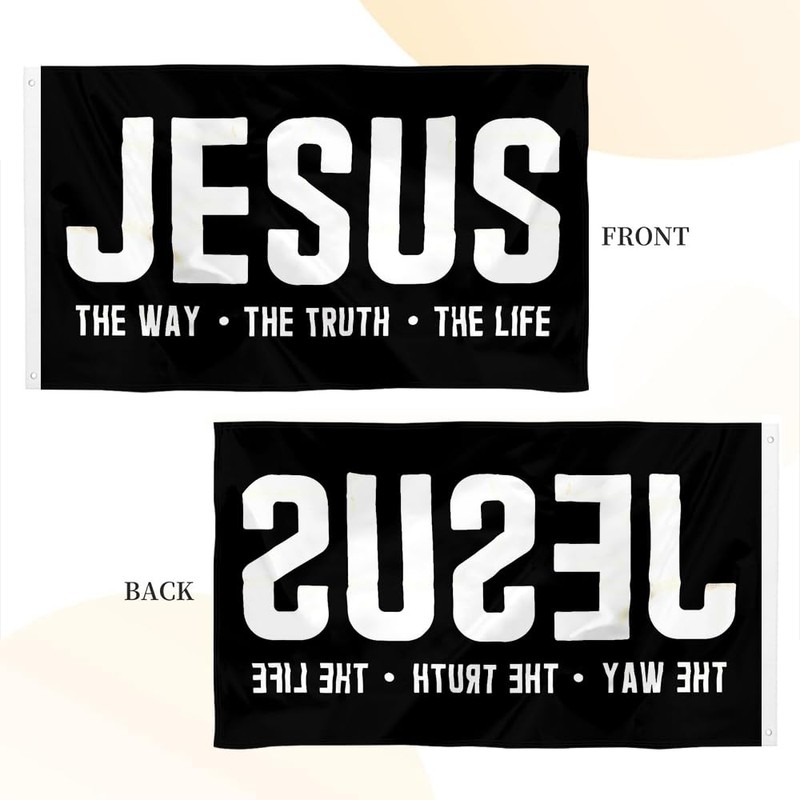 JESUS CHRIST THE REAL THING Flag - UV Fade Resistant