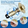 Hibbent 2 Pack Upgraded 3 in 1 Bathroom Sink Drain