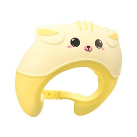 Shower Cap Children, Baby Safe Shampoo Cap, Baby Adjustable Shampoo Protection, Shampoo Protection for Children, Washing Hair without Tears, for 0-9 Years (Yellow)