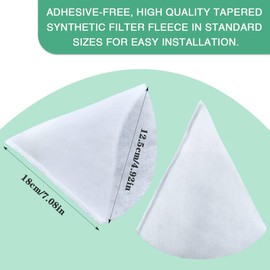 20 cone filters DN 125, G4 filter ventilation system, length 180 mm filter fleece, cone filter, filter mats for ventilation systems, suitable for all types of ventilation systems in the home