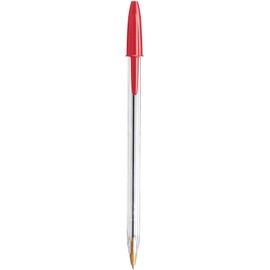 BIC Cristal Xtra Smooth Ballpoint Pen, Medium Point (1.0mm), Red, 10-Count