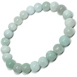 [hibikurasu] Jade Jade Power Stone Bracelet Prayer Beads Jade Breath Accessory Natural Stone Health Luck Long Life