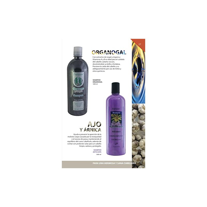 Shampoo Organo y Nogal JOSS Fervier 1lt.