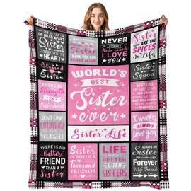 Sister Gifts Sisters Gifts from Sister Birthday Gifts for Sister Soul Sister Gifts for Women Best Friend Ever Gifts for Women Big Sister Gifts for Girl Christmas Birthday Gifts Sister Blanket 50"x60"