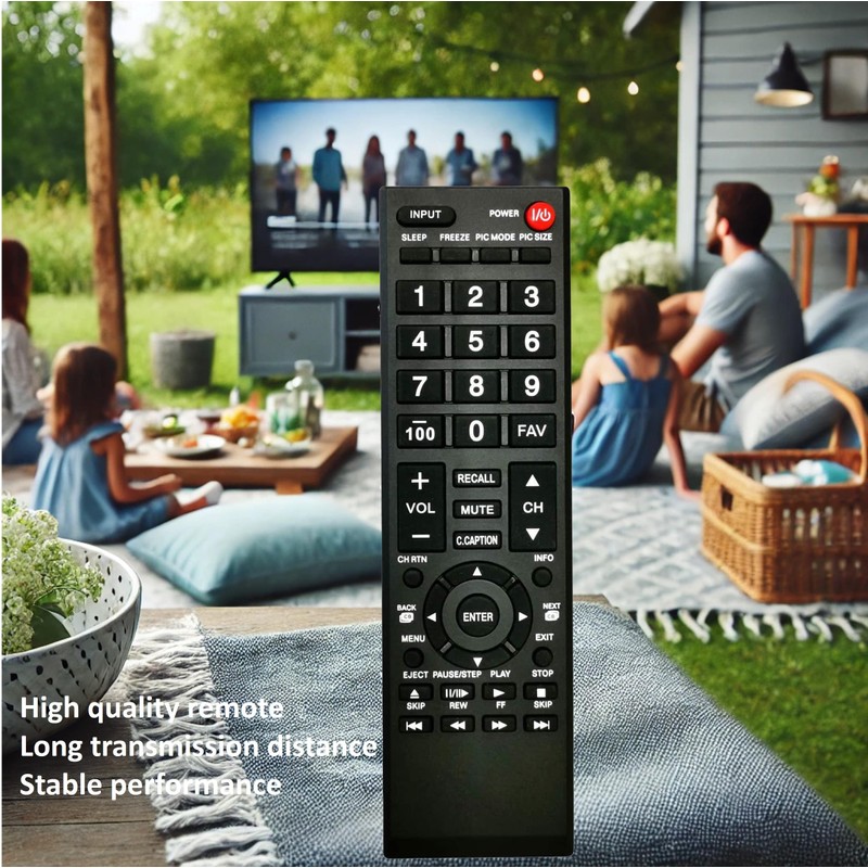 Universal Remote Control for Toshiba TV, Replacement for All Toshiba