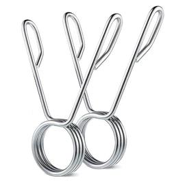 1 Pair of Spring Clamps 50 mm Spring Clamps for Barbell Bars for Locking Weight Plates and Handlebar Clasps