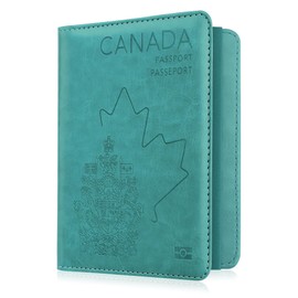 WALNEW RFID Blocking Passport Holder Wallet Cover Case (N-Blue)