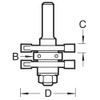 Trend CraftPro Tongue and Groove Router Cutter Bit, 1/4 Inch