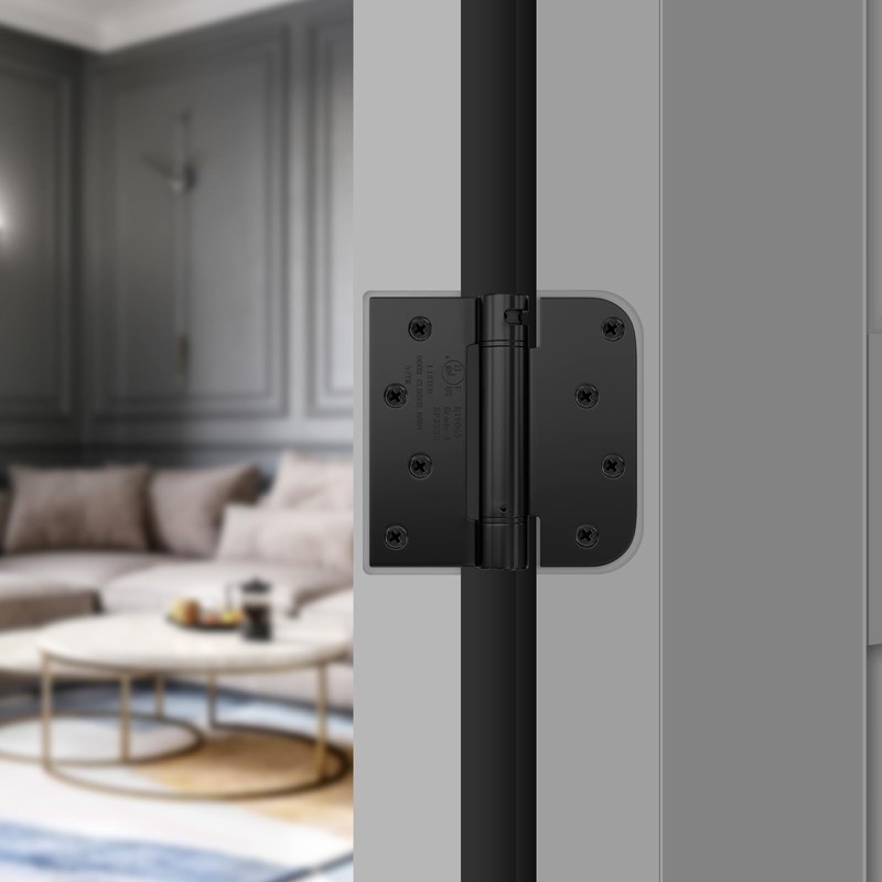 Haidms 3 Pack Self Closing Door Hinges 4 Inch Matte