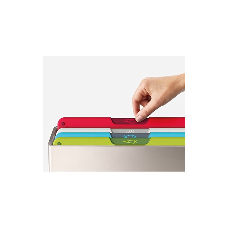 Joseph Joseph Folio 4-Piece Multi Colour coded Cutting Board Set,