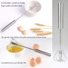Multifunctional stainless steel stirring, spring mechanical semi-automatic whisk, milk frother,