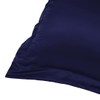 sourcing map Luxury Satin Oxford Pillowcases, Pair of 2 Navy