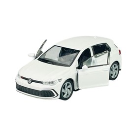 Welly VW Volkswagen Golf 8 VIII GTI 5-Door White 8th Generation from 2019 Approx. 1/34-1/39 Metal Model Car Die Cast New in Box