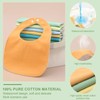 Jortmrd Pack of 8 Neckerchief Baby Adjustable Bibs Baby Cotton