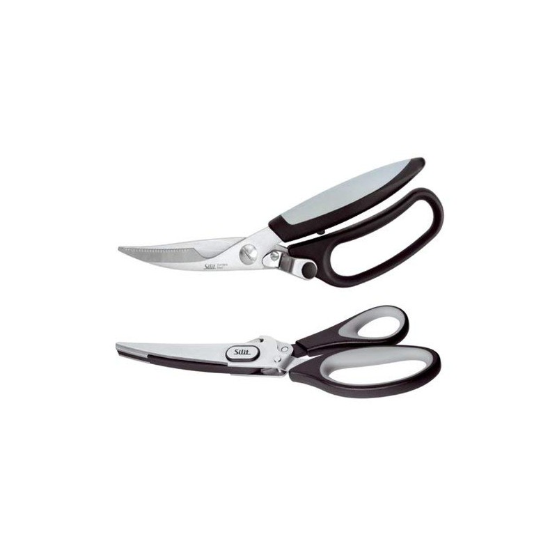 Silit Pollo Geflügelschere mit Integriertem Knochenbrecher 24 cm Edelstahl, für