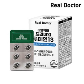 Real Doctor 리얼닥터 프리미엄 루테인 13 500mg30캡슐 (15g) 1개 Real Doctor Premium Lutein 13 500mg 30 Capsules (15g) 1 Unit