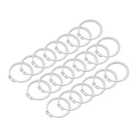 PATIKIL 43.5mm OD External Retaining Rings, 20 Pcs C-Clip Retaining Shaft Snap Rings 304 Stainless Steel External Circlip for Automobile Valve Equipment Bearings