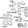 Prime-Line E 28335 Mortise Keyed Lock Set with Glass Knob