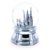 New York City Skyline with Silver Base Water Snow Globe
