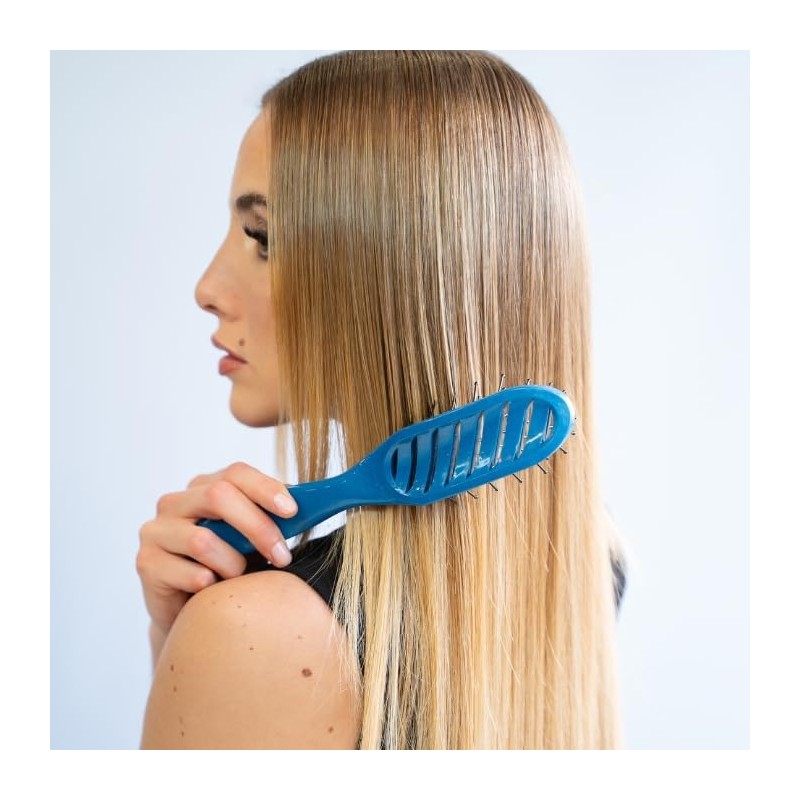 Urban Keratin Ocean Therapy Detangling Brush Blue Eco Friendly