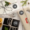 Papierdrachen 24 Advent Calendar Christmas Stickers – Black/White No. 41