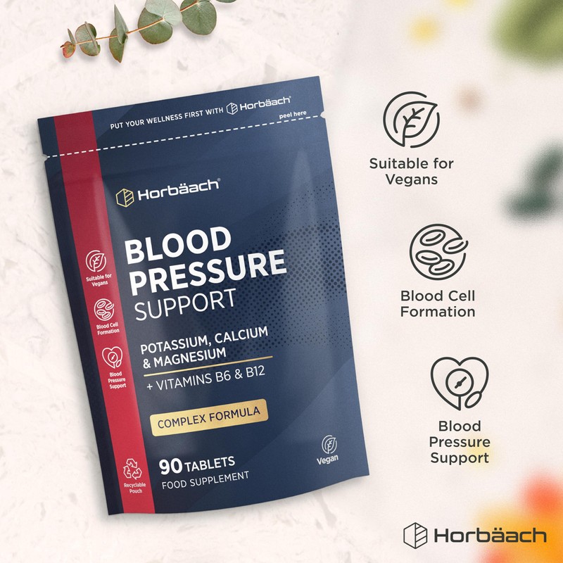Blood Pressure Tablets | Magnesium Supplement with Potassium & Calcium