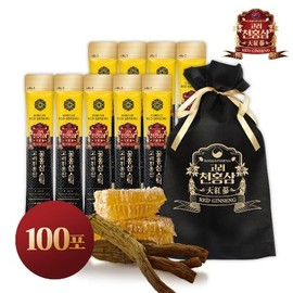 고려천홍삼 꿀홍삼스틱 10g x 100포 Koryo Cheon Red Ginseng Honey Red Ginseng Stick 10g x 100 Packs