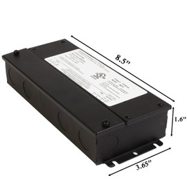 24v 96w Dimmable LED Driver, UL Listed AC to DC ELV/MLV/TRIAC / 0-10v PWM/Potentiometer Power Supply Compatible with Lutron and Levition