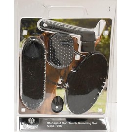 Rhinegold Soft Touch Grooming Blister Pack, Black