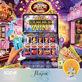 Ceaco - Foil Puzzle - Jackpot! - 500 Piece Jigsaw Puzzle