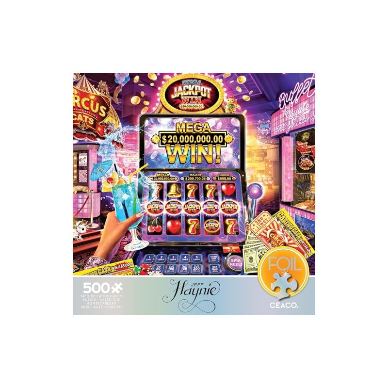 Ceaco - Foil Puzzle - Jackpot! - 500 Piece Jigsaw