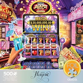 Ceaco - Foil Puzzle - Jackpot! - 500 Piece Jigsaw Puzzle