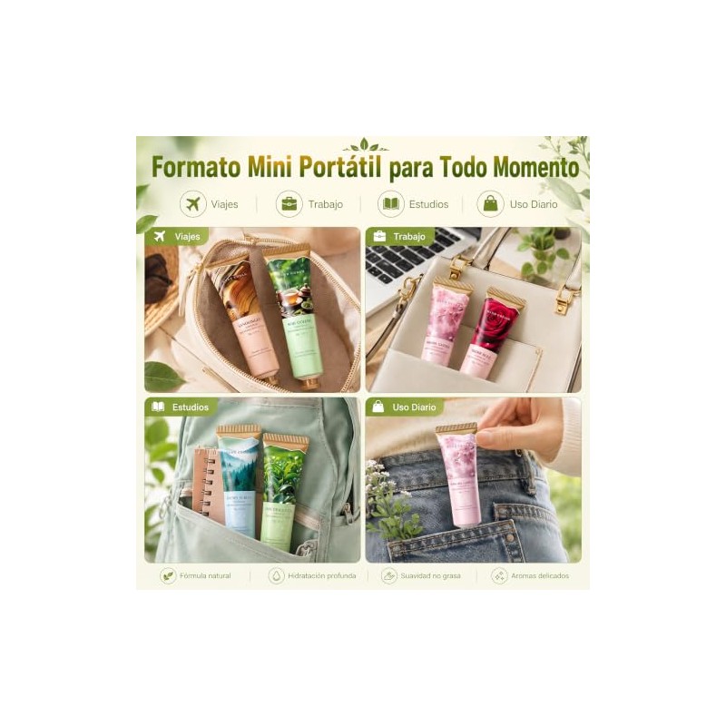 Crema Manos Hidratante, Crema para Manos 12 PCS
