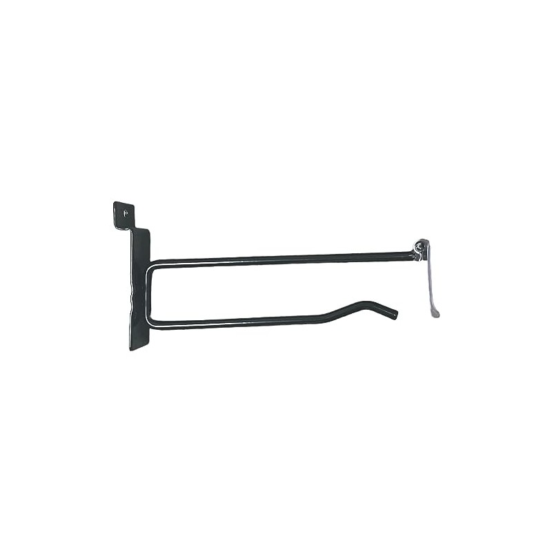 Only Hangers Black Slatwall Scanner Hooks with Clear Price/Label Holder