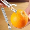 304 Stainless Steel Citrus Peeler Grapefruit Peeling Tool Household Curved