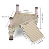 Allpdesky Decorative Turtle Pier Floating Basking Platform with Ramp Ladder