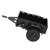 RC Car Hitch Trailer Aluminum Alloy Antislip Rubber Tire Rustproof
