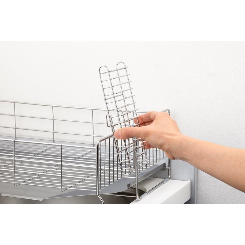 ヨシカワ(Yoshikawa) 後付け包丁スタンド シルバー 9.3×4.8×21cm 1305452