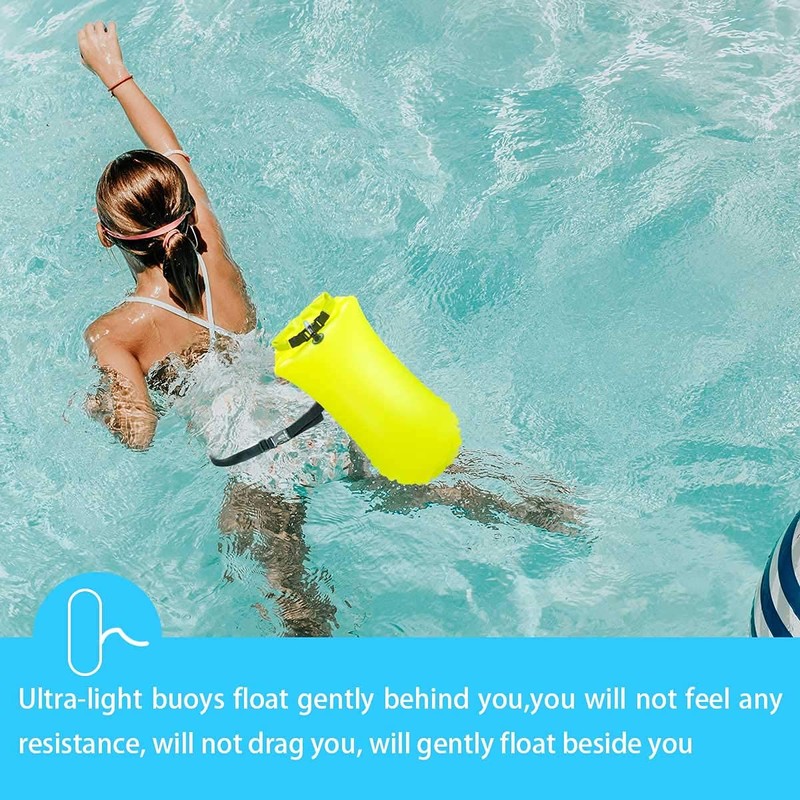2 Pack 20L Swim Bouy Waterproof Marine Dry Bags Float