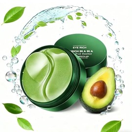 Parche Coreano de Hidrogel con Péptidos y Colágeno - 60 Piezas | Mascarillas Reafirmantes, Iluminadoras e Hidratantes para Ojos - Ojeras, Bolsas, Arru