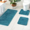 MIULEE Extra Thick Non Slip Bathroom Rug Shaggy Soft Bath