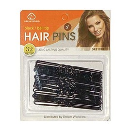 3 Inch Hair Pins 32 Count (Black)