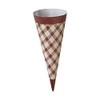 FBASVP001-200 Cone Sleeves (Brown Check), 200 Pieces Ice Cream, Soft
