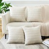Sungeek Set of 4 Soft Corduroy Decorative Cushion Covers 45x45cm,