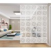 BMIDRUT 12Pcs/Set Hanging Room Divider White DIY Panel Screens Partition